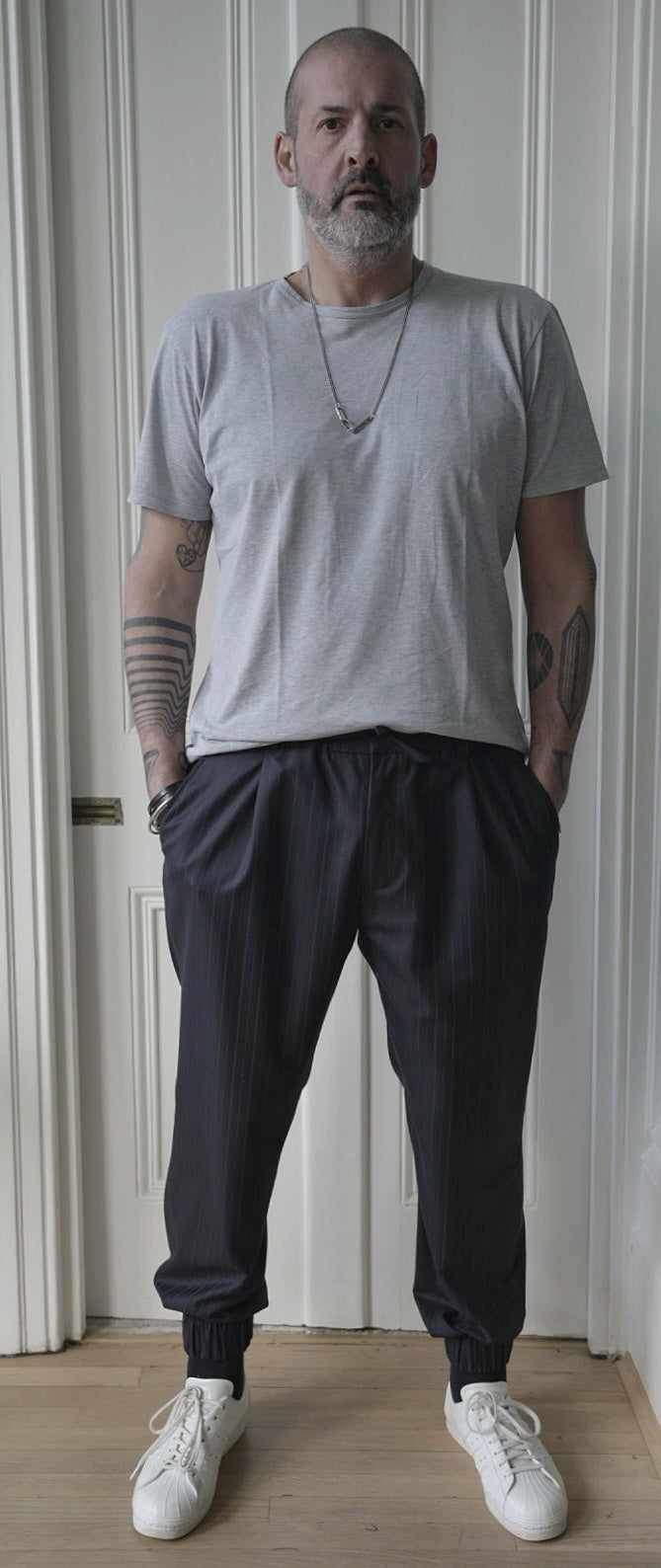The Bespoke Pinstripe City Joggers
