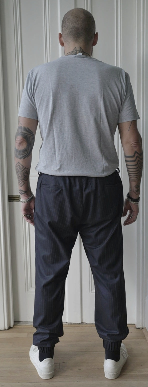 The Bespoke Pinstripe City Joggers