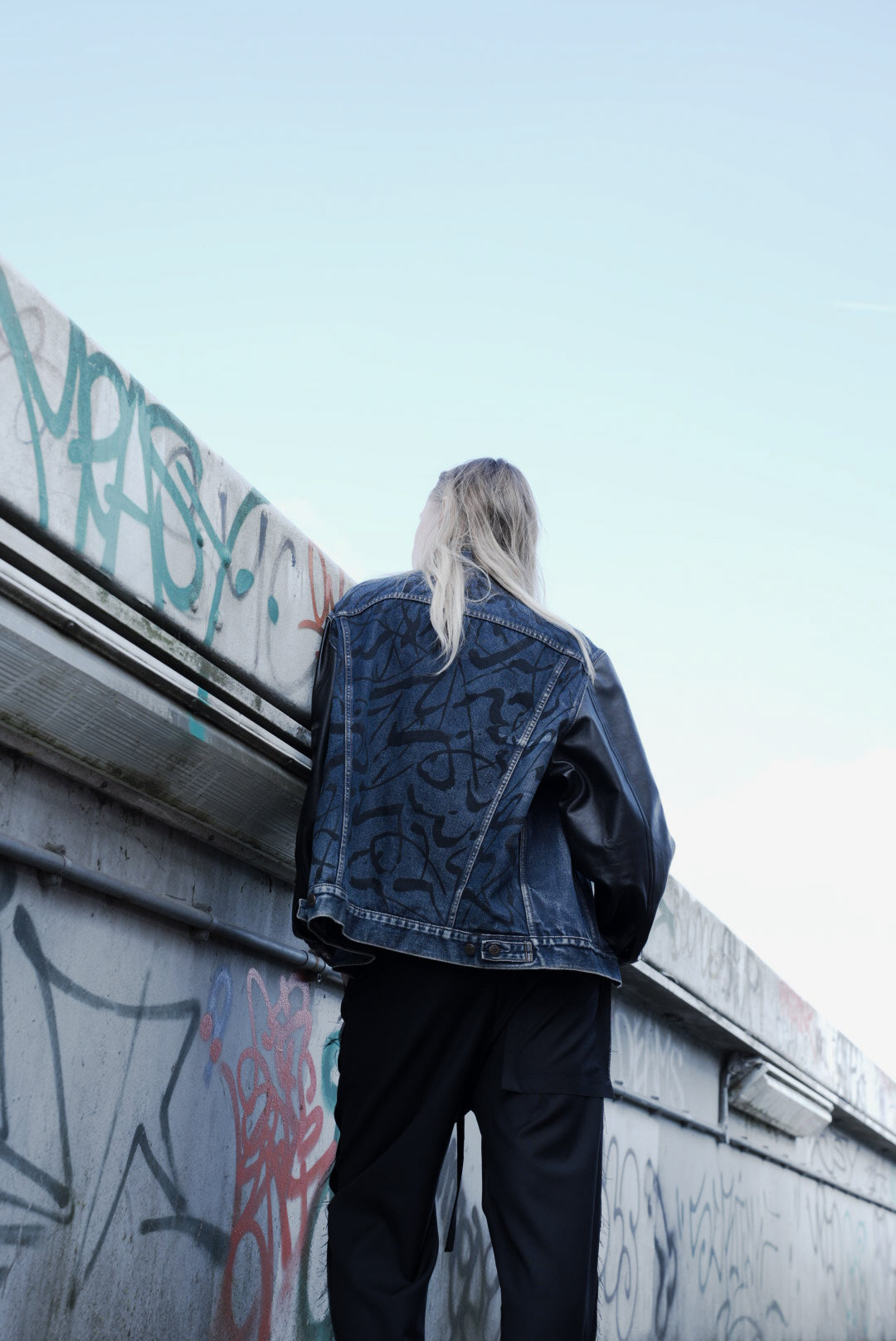 The Hendrix hand painted denim jacket