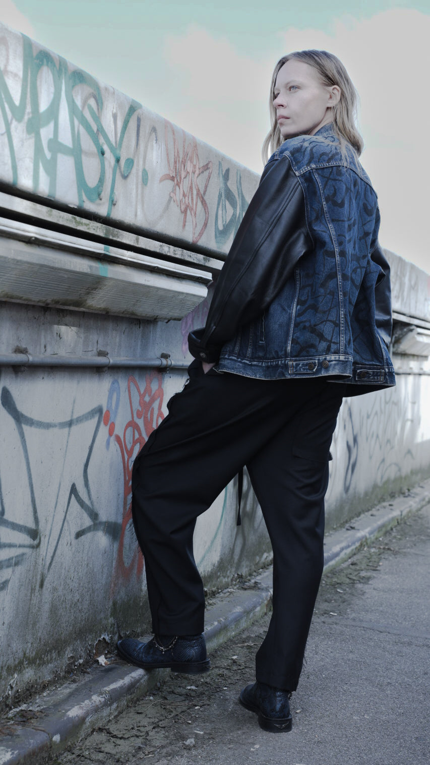 The Hendrix hand painted denim jacket