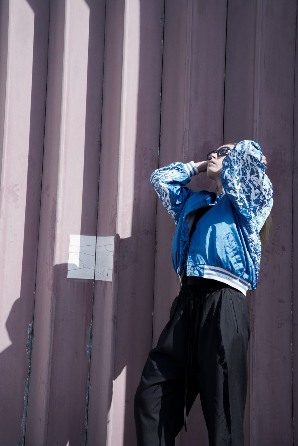 The Electric Dreams Hand Painted Bomber Jacket