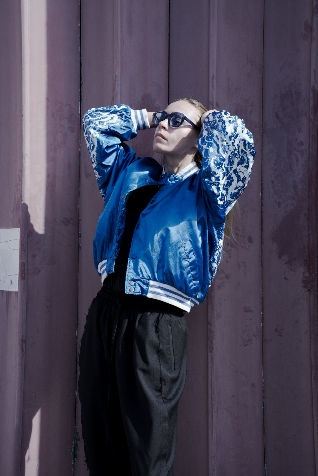 The Electric Dreams Hand Painted Bomber Jacket