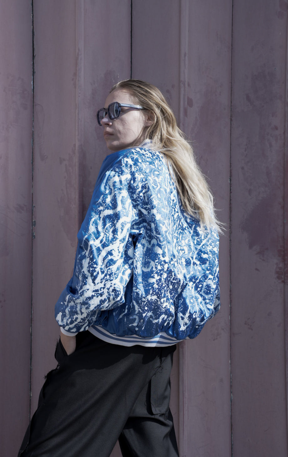 The Electric Dreams Hand Painted Bomber Jacket