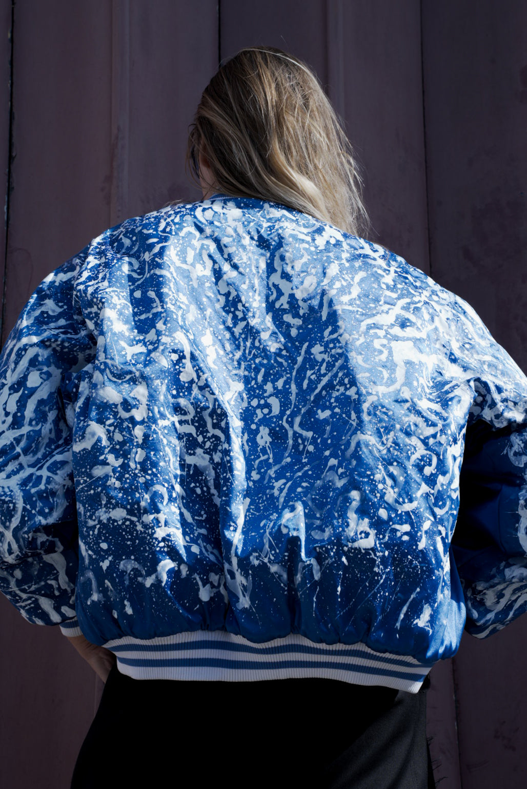 The Electric Dreams Hand Painted Bomber Jacket