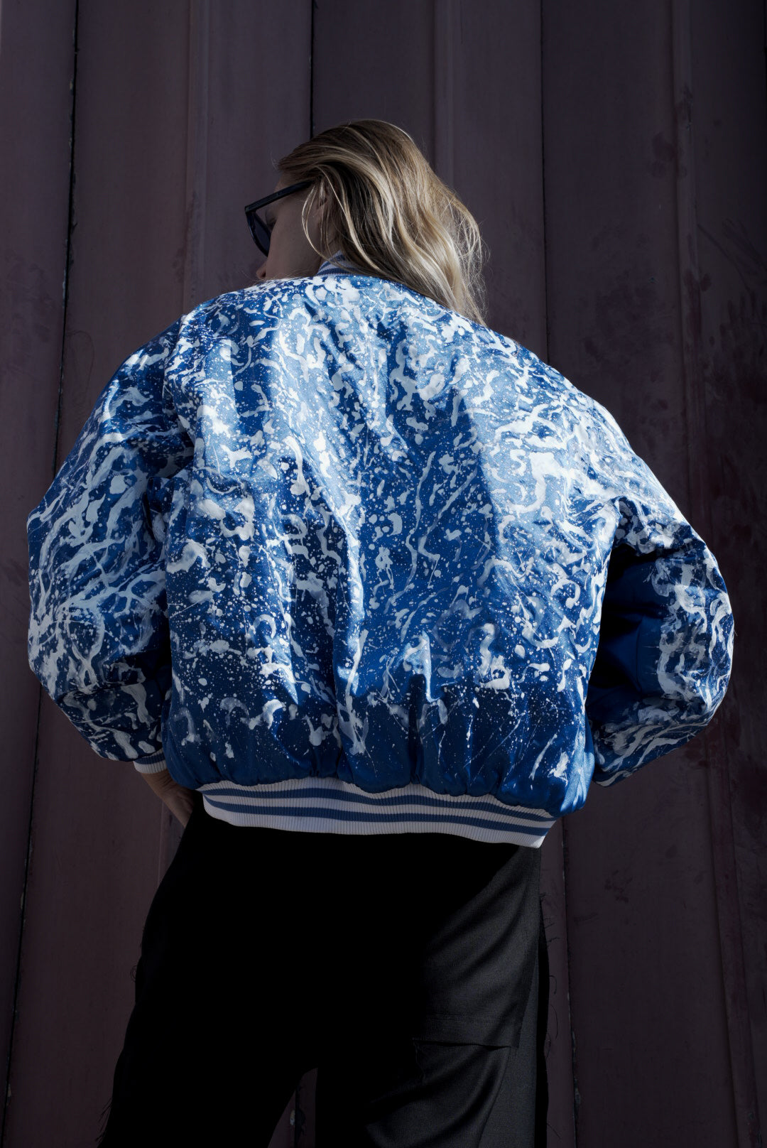 The Electric Dreams Hand Painted Bomber Jacket