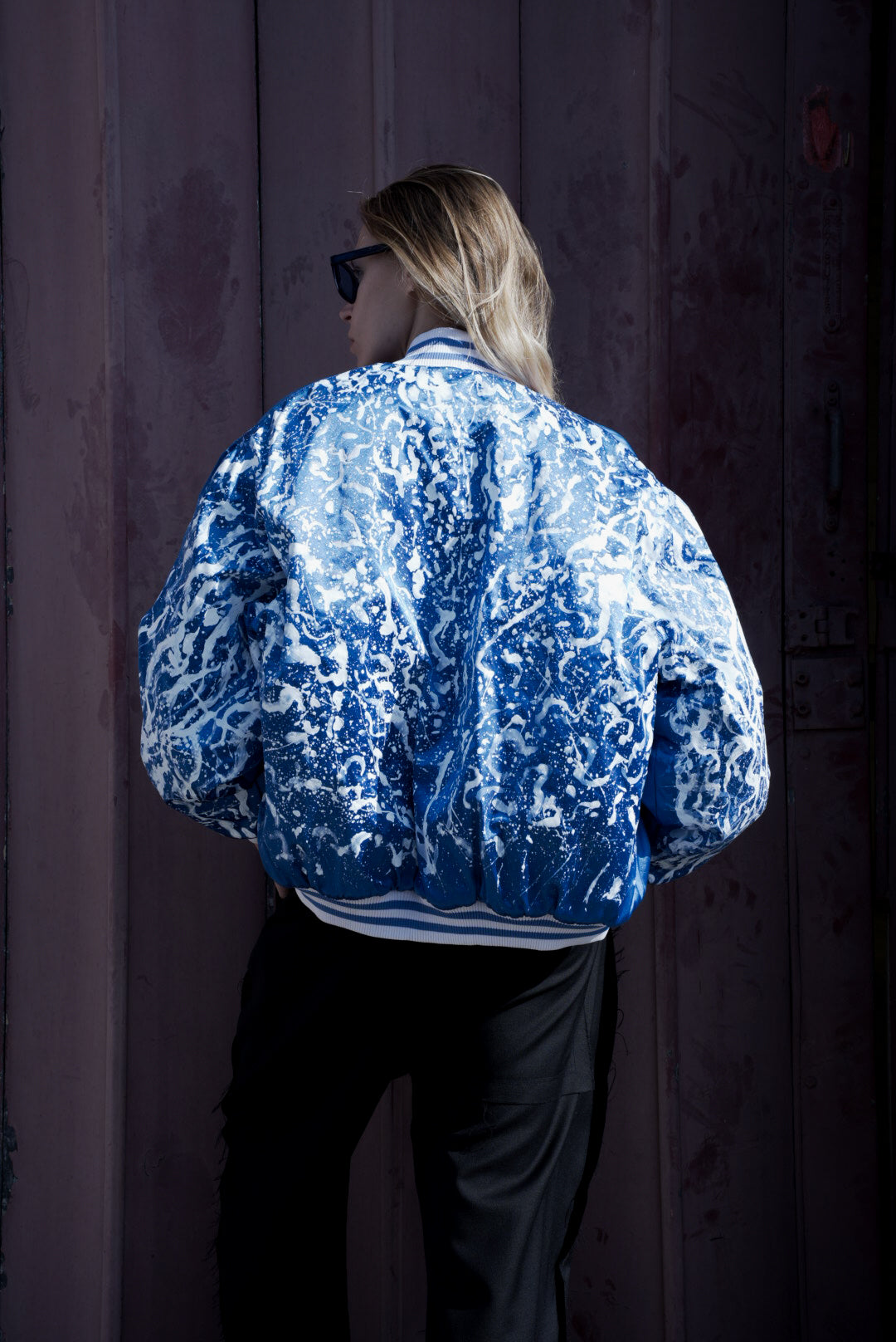 The Electric Dreams Hand Painted Bomber Jacket