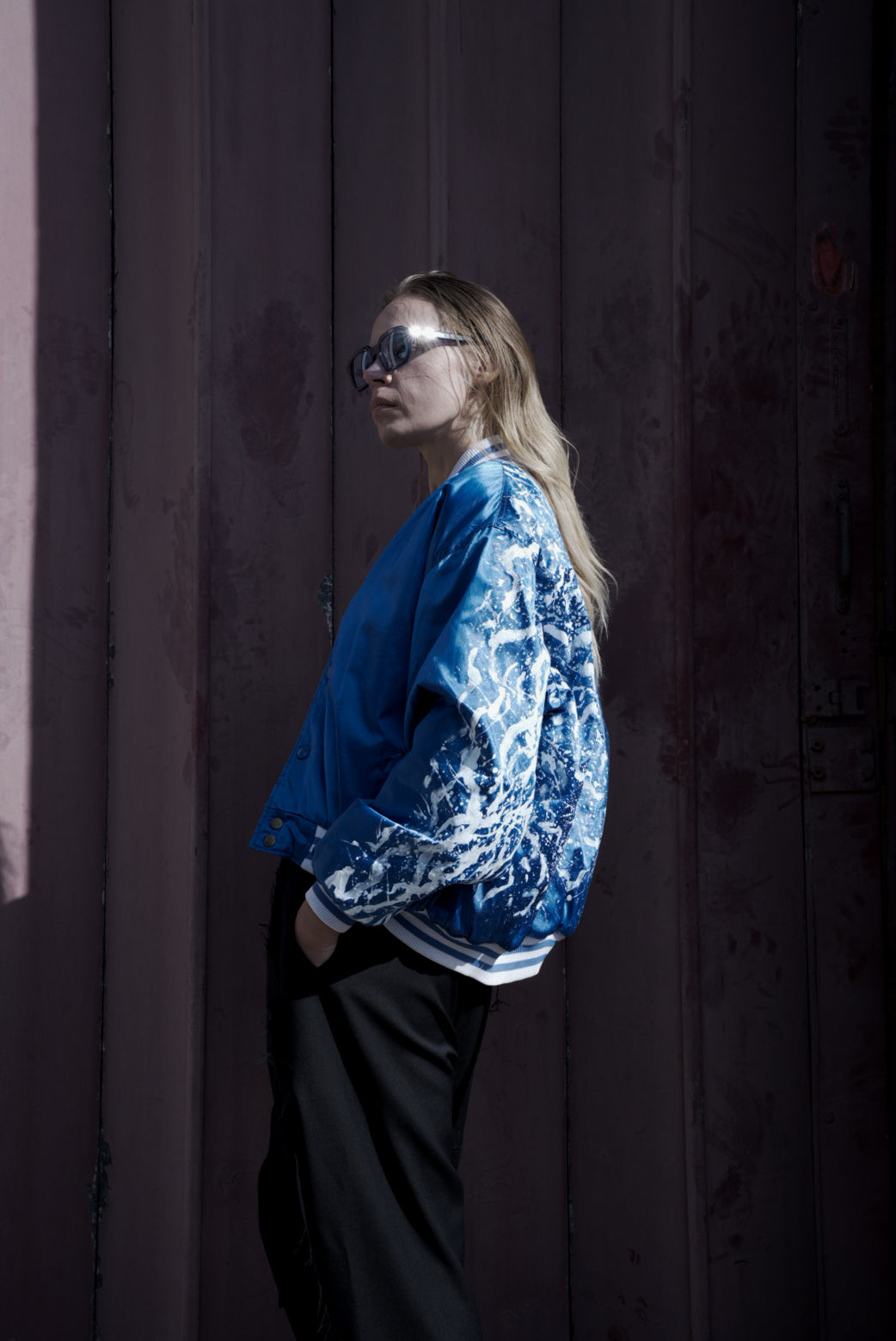 The Electric Dreams Hand Painted Bomber Jacket