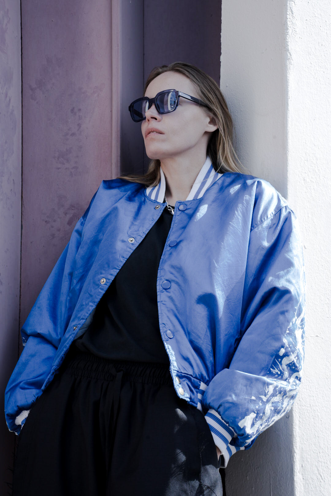The Electric Dreams Hand Painted Bomber Jacket