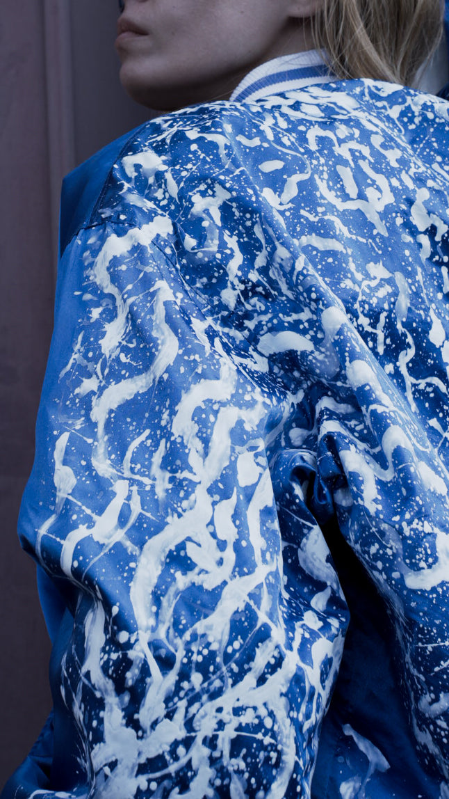 The Electric Dreams Hand Painted Bomber Jacket