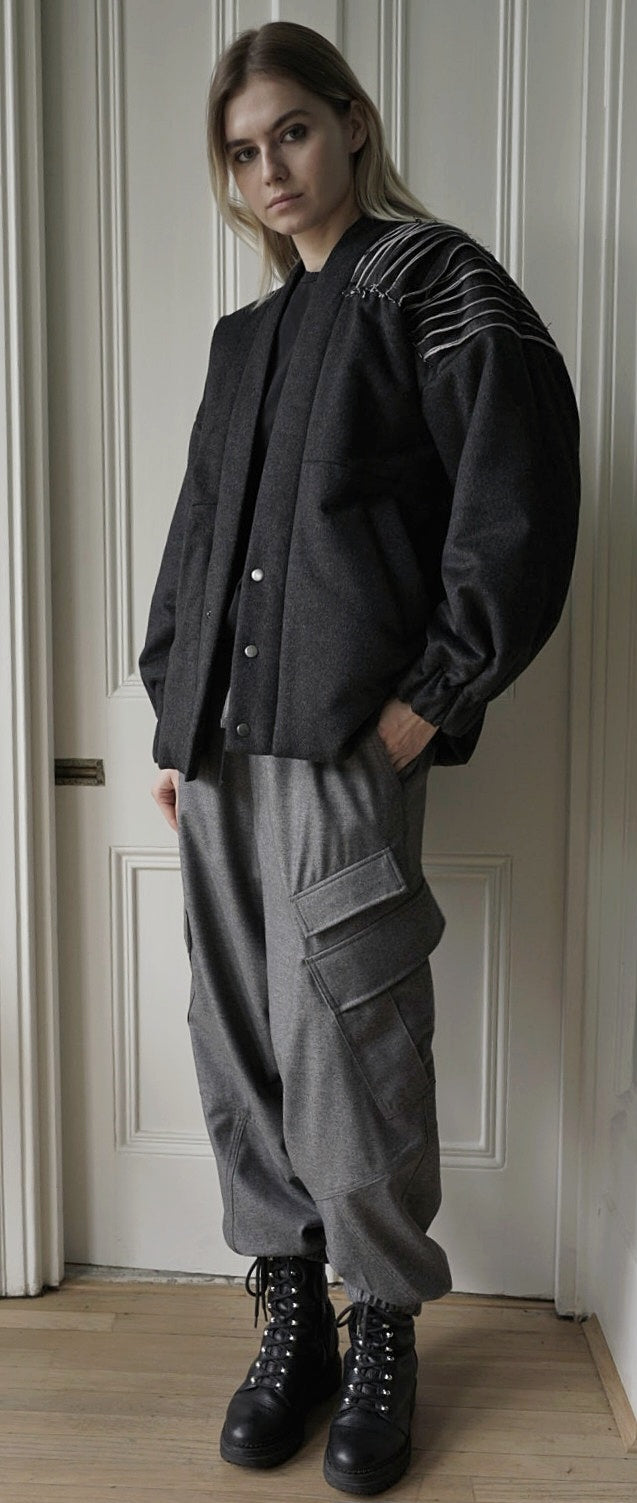 The Bespoke Raw Edge Bomber